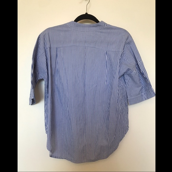 Paper Heart Blue and white Striped Blouse | S - Picture 6 of 6